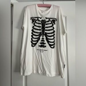 The Laundry Room White Skeleton Graphic Tee